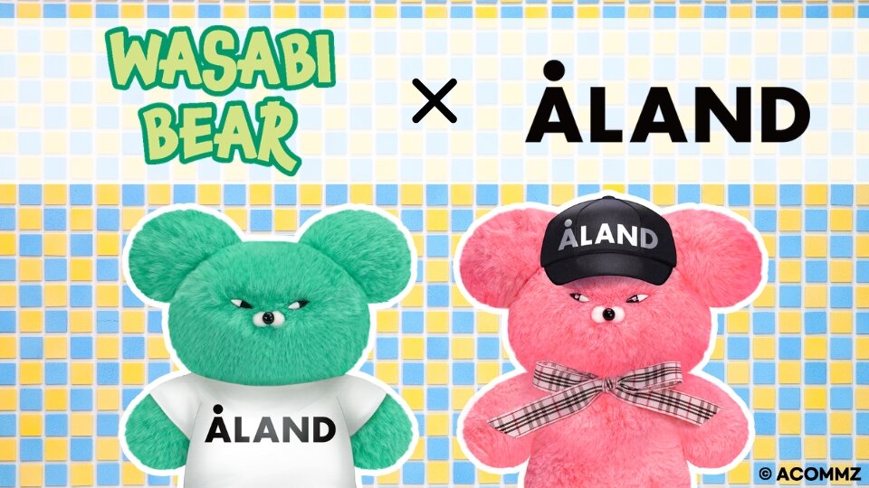 韓国発セレクトブランド「ALAND」にてWASABI BEARグッズを販売！